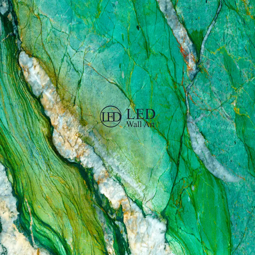 "Patagonia Green" - LED Backlit Glass Splashback - Bespoke